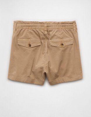 AE Stretch High-Waisted Lightweight Trouser Short | American Eagle