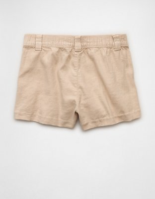 AE Stretch High-Waisted Pleated Trouser Short | American Eagle