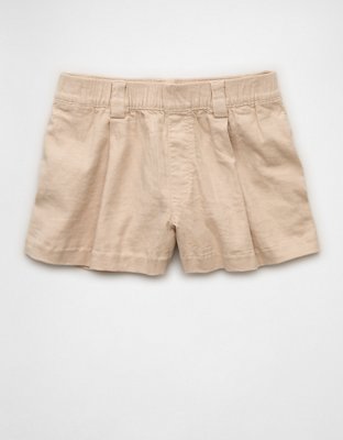 AE Stretch High-Waisted Pleated Trouser Short