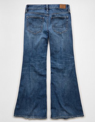 AE x Stagecoach Dreamy Drape Stretch Super Low-Rise Baggy Flare Jean