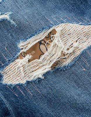 AE x Stagecoach Dreamy Drape Stretch Super Low-Rise Baggy Flare Jean