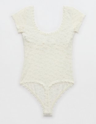Show Off Vintage Lace Short Sleeve Bodysuit