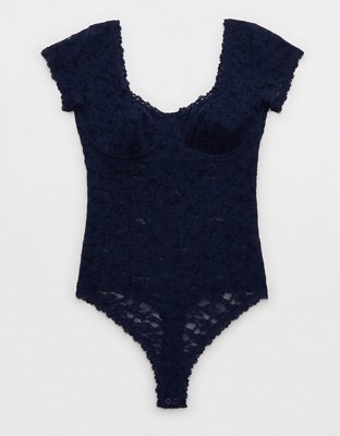 Show Off Vintage Lace Short Sleeve Bodysuit