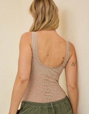 Show Off Vintage Lace Scoop Bodysuit