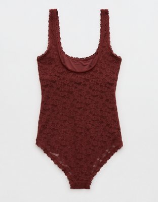 Show Off Vintage Lace Scoop Bodysuit