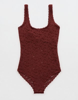 Show Off Vintage Lace Scoop Bodysuit