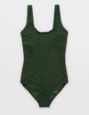 Show Off Vintage Lace Scoop Bodysuit