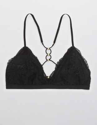 Aerie Hibiscus Lace Strappy Triangle Bralette