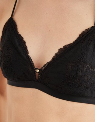 Aerie Hibiscus Lace Strappy Triangle Bralette