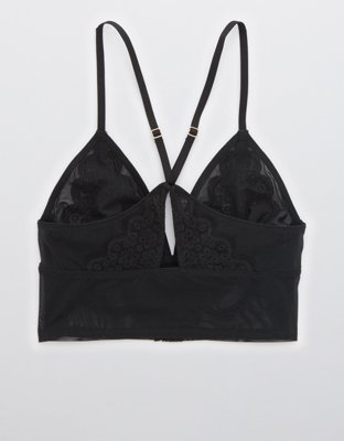 Aerie Queens Lace Mesh Racerback Bralette