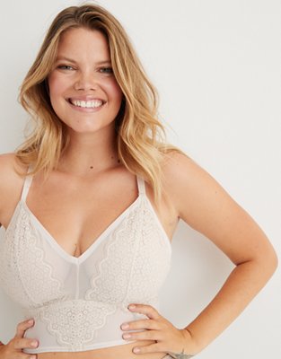 Aerie Queens Lace Mesh Racerback Bralette