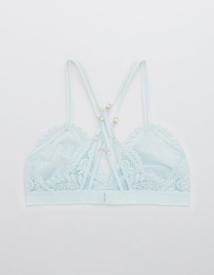 Aerie Far Out Lace Strappy Triangle Bralette
