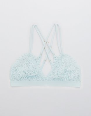 Aerie Far Out Lace Strappy Triangle Bralette