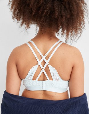 Aerie Far Out Lace Strappy Triangle Bralette