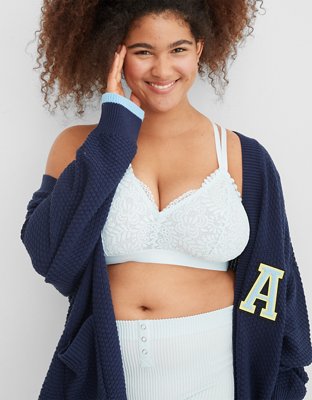 Aerie Far Out Lace Strappy Triangle Bralette