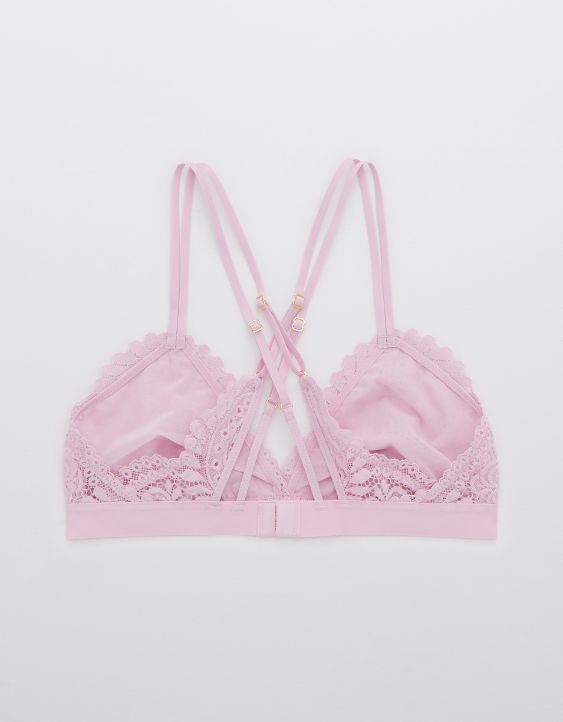 Aerie Far Out Lace Strappy Triangle Bralette