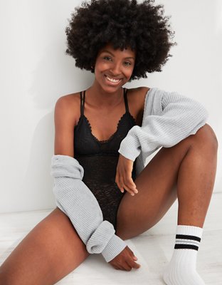 Aerie Far Out Lace Bodysuit