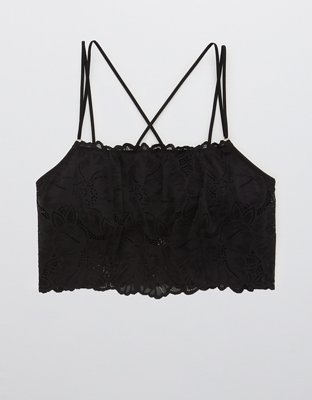 Aerie Holiday Best Lace Longline Bralette