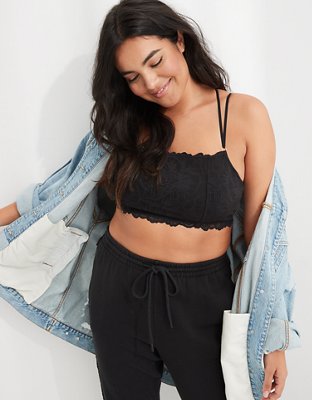 Aerie Holiday Best Lace Longline Bralette