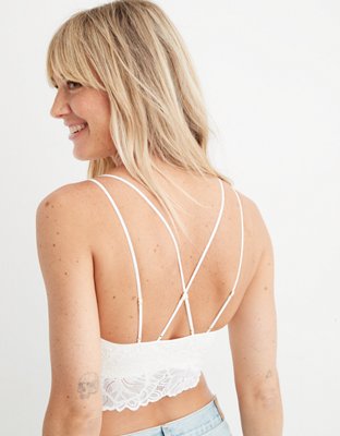 Aerie Holiday Best Lace Longline Bralette