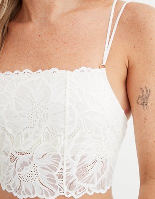 Aerie Holiday Best Lace Longline Bralette