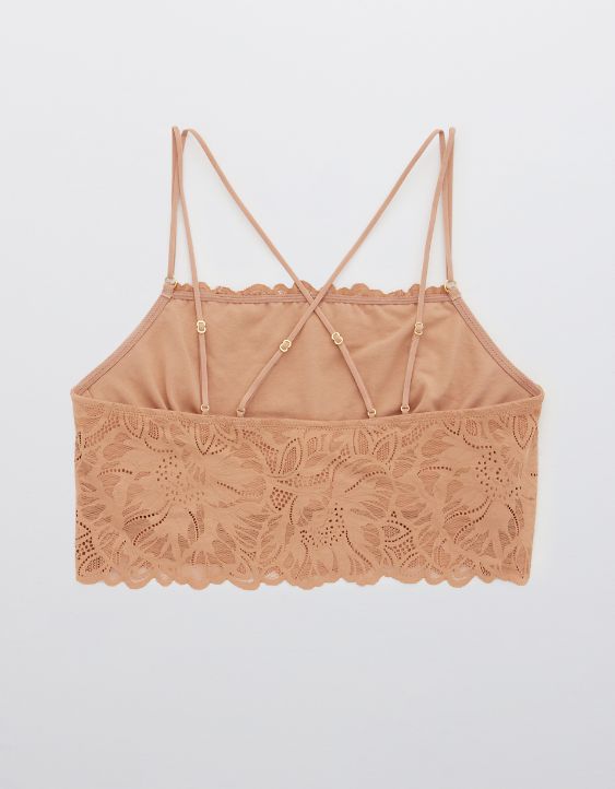 Aerie Holiday Best Lace Longline Bralette