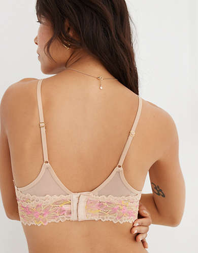 Aerie Sunkissed Lace Triangle Bralette