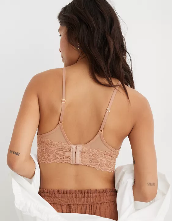 Aerie Sunkissed Lace Triangle Bralette