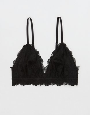 Aerie Bluegrass Lace Padded Plunge Bralette