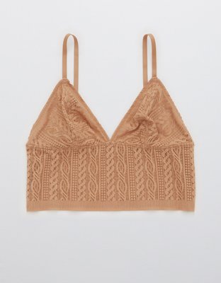 Aerie Cable Lace Longline Bralette