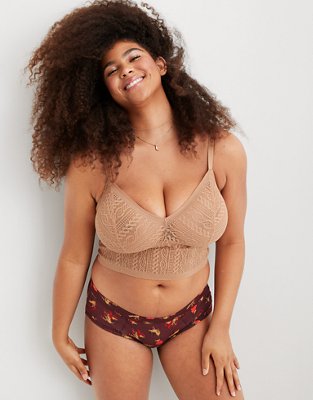 Aerie Cable Lace Longline Bralette