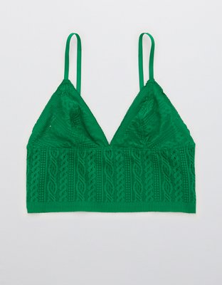 Aerie Cable Lace Longline Bralette