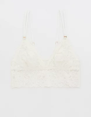 Aerie Eyelash Lace Longline Bralette