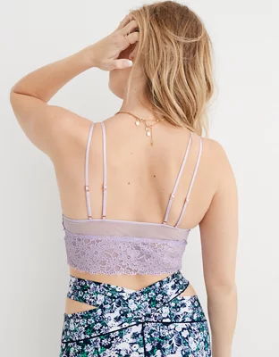Aerie Eyelash Lace Longline Bralette