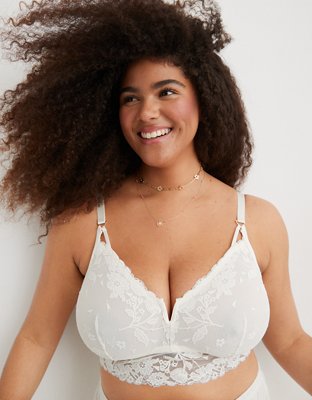 Aerie Wildflower Lace Triangle Bralette