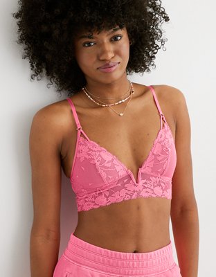 Aerie Wildflower Lace Triangle Bralette