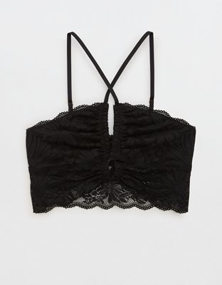 Aerie Hibiscus Lace Halter Bralette