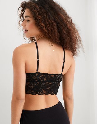 Aerie Hibiscus Lace Halter Bralette