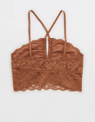 Aerie Hibiscus Lace Halter Bralette