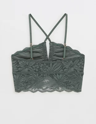 Aerie Hibiscus Lace Halter Bralette