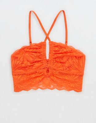 Aerie Hibiscus Lace Halter Bralette