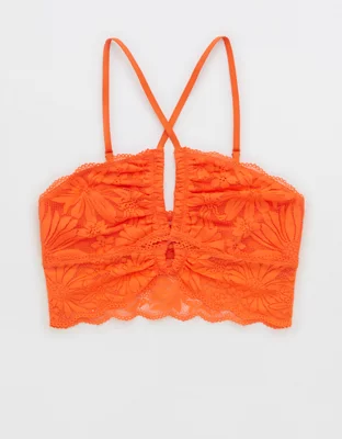 Aerie Hibiscus Lace Halter Bralette