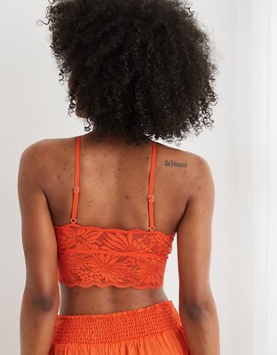 Aerie Hibiscus Lace Halter Bralette