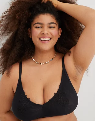 Aerie Applique Plunge Bralette