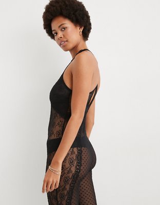 Show Off Park Picnic Lace High Neck Bodysuit