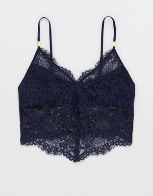 Floral Lace Bralette Bustier Crop Top Triangle Bra Shirt – TopLine  Outfitters