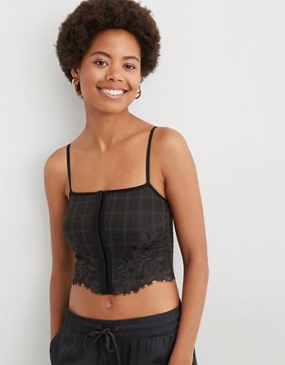 Buy Superchill Cozy Lace Ribbed Bra Top online