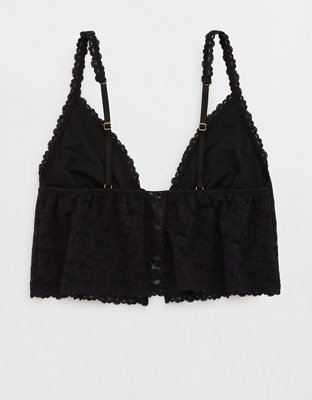 Show Off Vintage Lace Tie Front Bra Top
