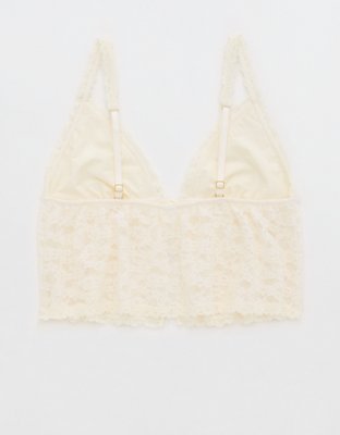 Show Off Vintage Lace Tie Front Bra Top