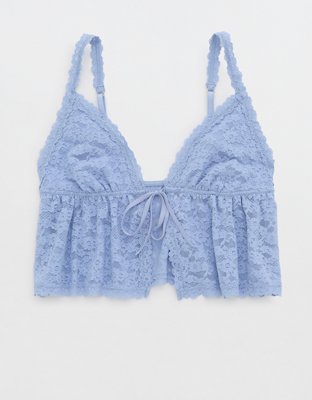 Show Off Vintage Lace Tie Front Bra Top